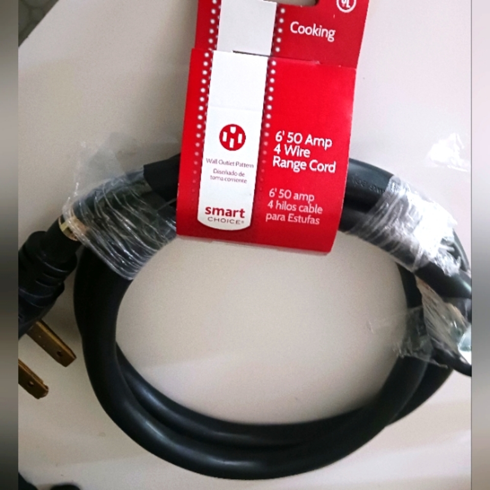 Range cord 6' Smart Choice 50 Amp 4 wire New in Packaging